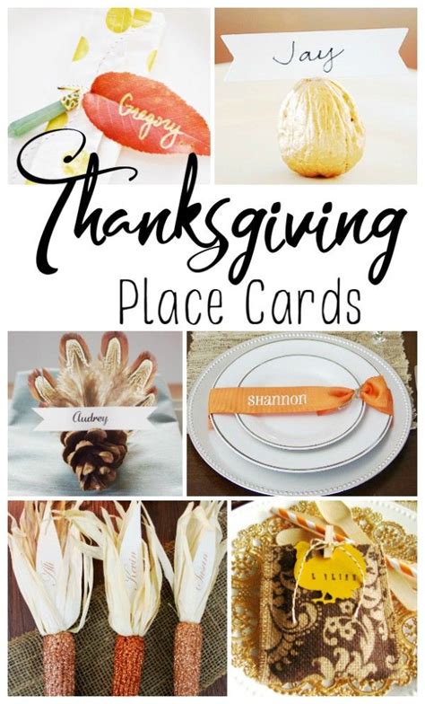 Diy Thanksgiving Place Cards Easy And Creative