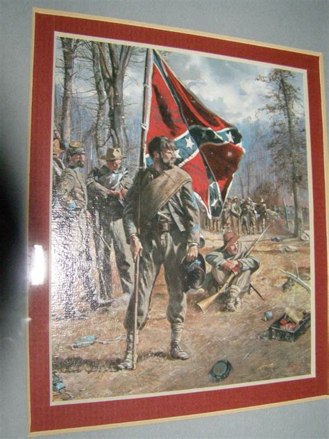 Limited Edition Confederate Standard Bearer Veteran Print With Etsy