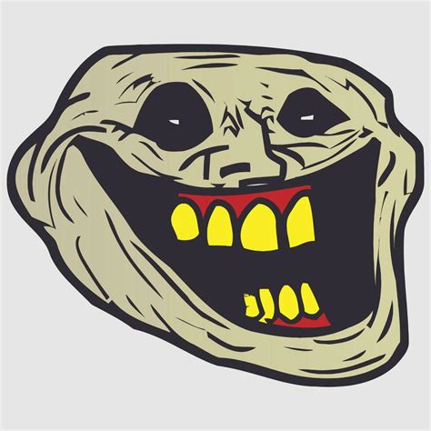 Internet Meme Trollface Vector Design 24695703 Vector Art At Vecteezy