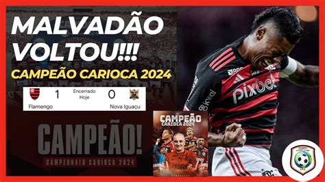 Meng O Campe O Carioca Flamengo Vence Nova Igua U Por X Na