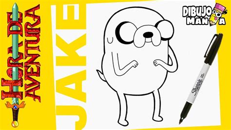 COMO DIBUJAR A JAKE DE HORA DE AVENTURA How To Draw Jake From