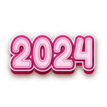 2024 Pink Color Editable Text Effect Design Vector 2024 Text Effect