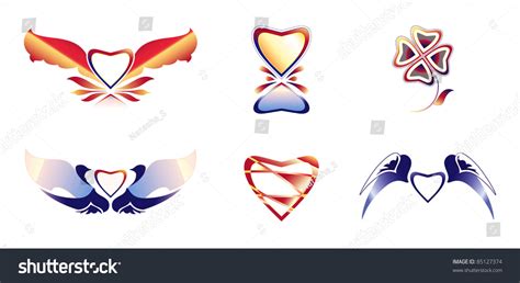 Set Beautiful Icons 1 Stock Vector Royalty Free 85127374 Shutterstock