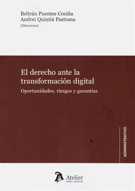 Librer A Dykinson El Derecho Ante La Transformaci N Digital Puentes