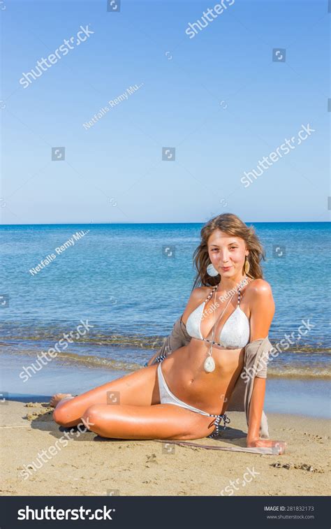 Portrait Happy Sexy Girl Bikini Posing Stock Photo 281832173 Shutterstock