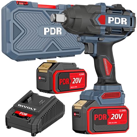 Chave De Impacto A Bateria Profissional - Chave de Impacto Brushless Profissional PRO-B1080 PDR 1700Nm com Maleta ...
