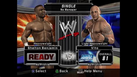 Shelton Benjamin Vs Vito Wwe Smackdown Vs Raw