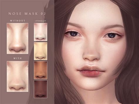 Nose Mask 02 Sims 4 Cc Skin Sims Sims 4 Body Mods