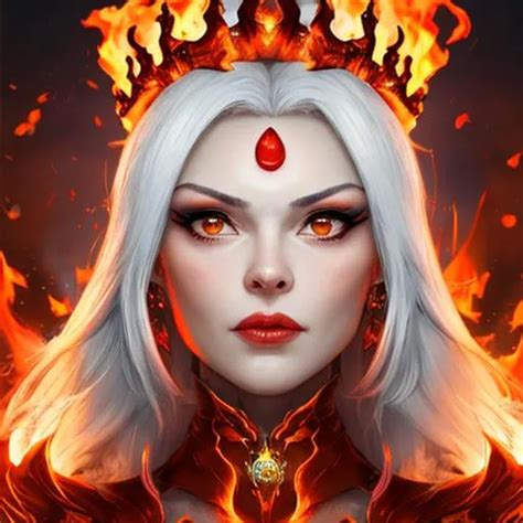 Fire Queen Facial Closeup