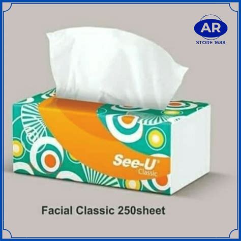 Jual Ar Tissue See U Classic 250 Sheets 2 Ply Facial Tisu Tisue Muka