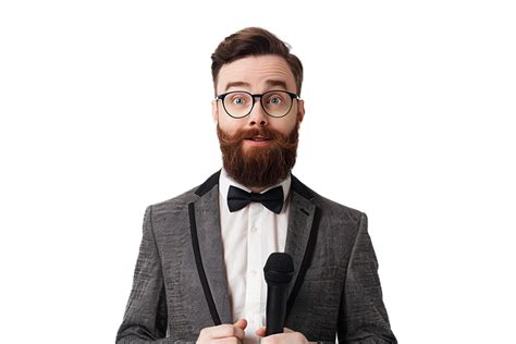 Ai Generated Quirky Man With Hat And Glasses Smiling Png 42654267 Png