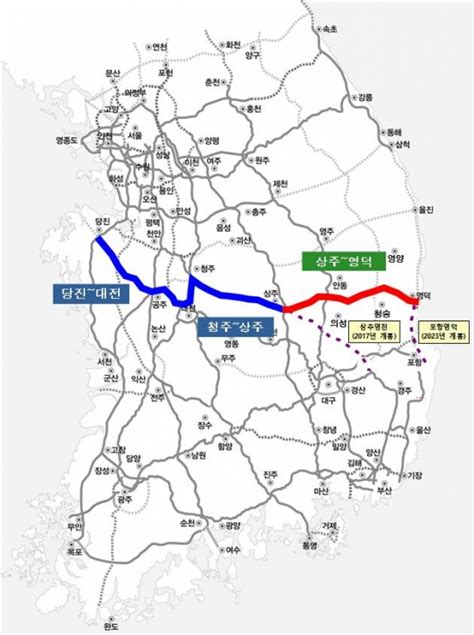 서해에서 동해까지 고속도로로 달린다상주~영덕 구간 23일 개통 이투데이