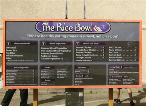 Rice Bowl Menu Install - Innovative Signs of Tucson | Innovative Signs ...