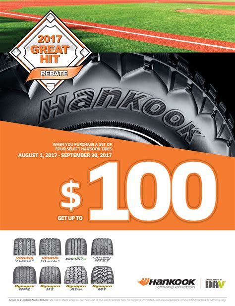 Hankook Tire unveils 2017 'Great Hit' Rebate promotion