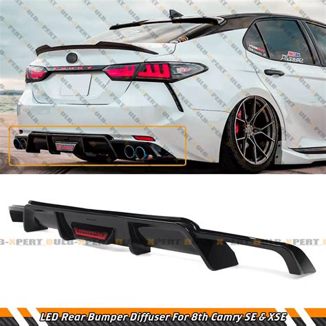 Fit 2018 2024 Toyota Camry Trd Style Front Lip Spoiler Rear 53 Off