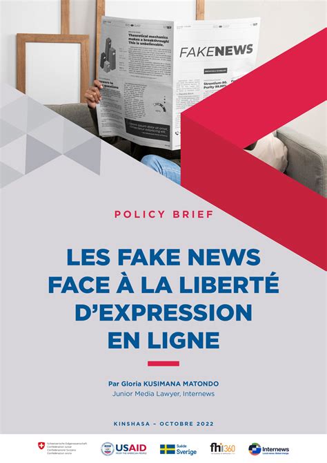 Les Fakes News Face à La Liberté Dexpression En Ligne Internews En Rdc