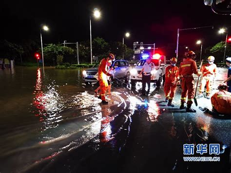 平潭：强降雨致多处积水 消防部门闻“汛”而动福建新闻新闻频道福州新闻网