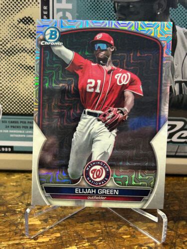 2023 Bowman Chrome Mega Box Prospects Mojo Refractor BCP214 Elijah