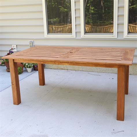 Diy Teak Patio Table Brokeasshome