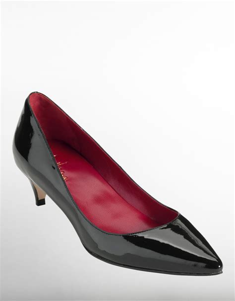 Cole Haan Juliana Patent Leather Pumps In Black Black Patent Lyst