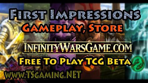 Infinity Wars Free To Play TCG Beta Gameplay Store And Impressions