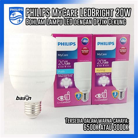 Jual PHILIPS MyCare LED Bright 20W E27 Bohlam Lampu LED Optik Cekung