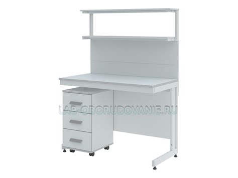 Купить стол лабораторный с двумя полками лк-1200 сп (1200х650х1780/900 ...
