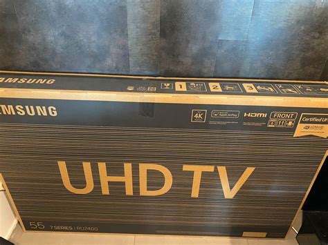 Samsung 55" RU7400 Flat Smart 4K UHD TV Series 7, TV & Home Appliances ...