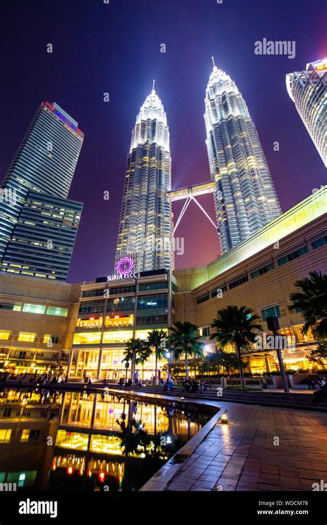 Malaysia City Skyline at Night Stock Photo - Alamy