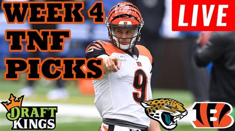 LIVE DRAFTKINGS NFL WEEK 4 TNF SHOWDOWN PICKS THURSDAY NIGHT