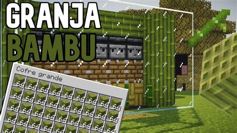 Granja De Madera De Bambu Facil Y Sencilla Para Minecraft Java Y