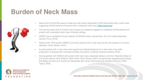 Ppt Aao Hnsf Clinical Practice Guideline Evaluation Of The Neck Mass