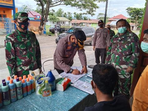 Dandim Agara Tinjau Posko Pengawasan Ppkm