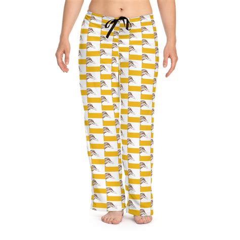 Yellow Retro Duck Pajama Pants Funny Pjs T For Her Etsy