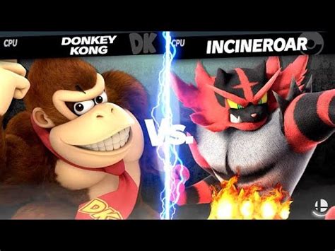 Super Smash Bros Ultimate Donkey Kong Vs Incineroar CPU Level 9