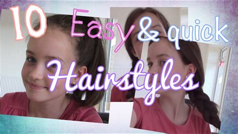 10 Easy Hairstyles For School Diy Heatless Hairstyles Youtube