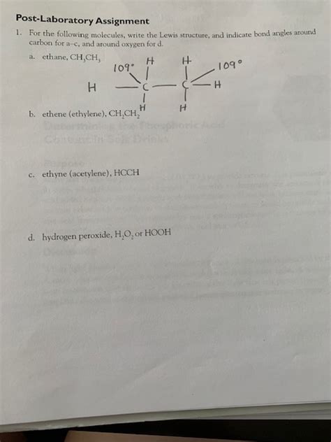 Solved Post Laboratory Assignment 1 For The Following Chegg