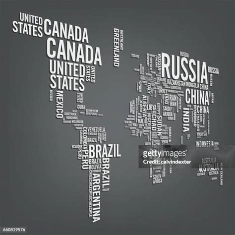 107 World Map With Countries Names Stock Photos, High-Res Pictures, and ...