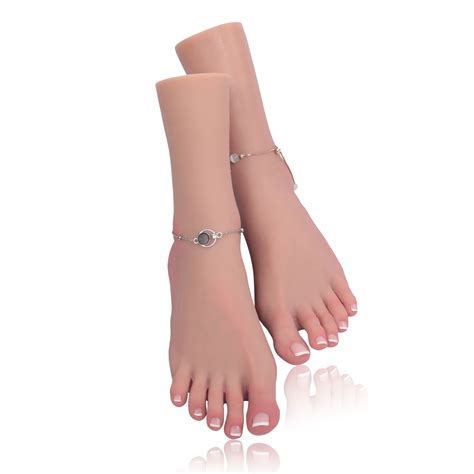 Mod Le R Aliste De Pied F Minin En Silicone Faux Pieds De Mannequin Pr