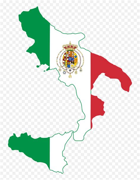 Svg Flag Maps Of Italy Kingdom Of The Two Sicilies Flag Map Emoji