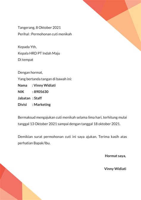 Detail Contoh Surat Pengajuan Karyawan Tetap Koleksi Nomer