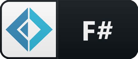 Fsharp, button Icon in Colored Badges for GitHub profiles