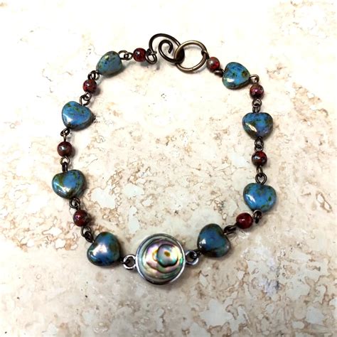 Abalone Heart Bracelet Ready To Wear Bead Inspirations