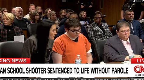 Michigan School Shooter Ethan Crumbley Sentenced To Life In Prison