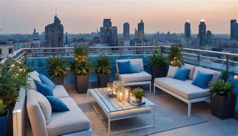 The Most Beautiful Blue Rooftop Balconies Inspiring Outdoor Spaces