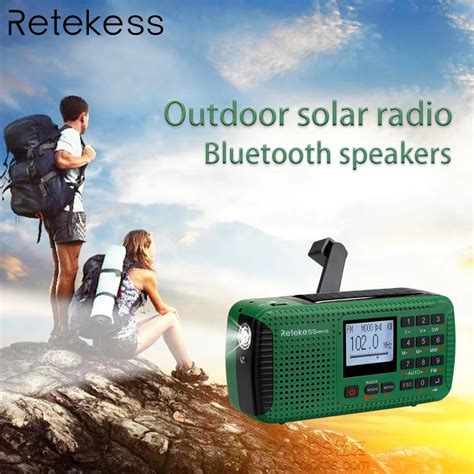 RETEKESS HR11S przenośny głośnik Bluetooth z radiem słoneczny awaryjny