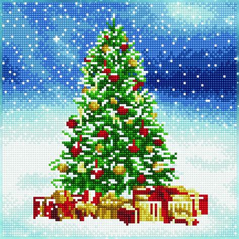Diamond Art Christmas Tree Leisure Arts Kerst Diamond Art By