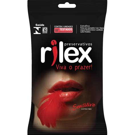 Camisinha Extra Fina - Preservativo Camisinha Sensitive Extra Fina Rilex - 03 Unidades ...