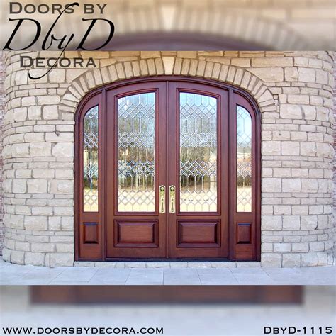 Custom Leaded Glass Elliptical Exterior Entry Door Doors By Decora