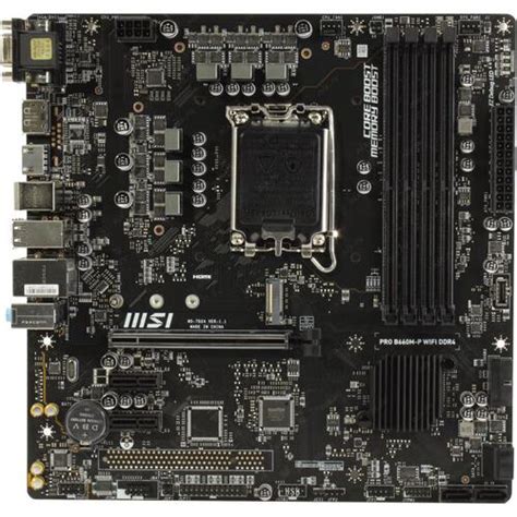 Материнская плата Socket LGA1700 MSI PRO B660M-P WIFI DDR4 4DDR4 ...